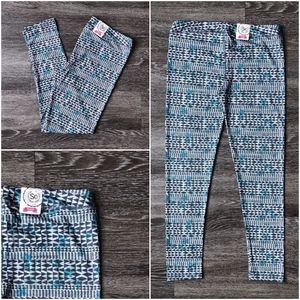 NEW SO Gray and Turquoise Yoga Pants